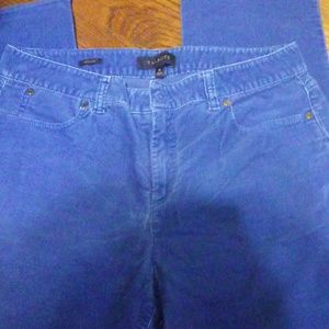 True Blue stretchy corduroys by Talbots
